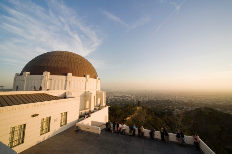 Terraço do Observatório de Griffith em Los Angeles