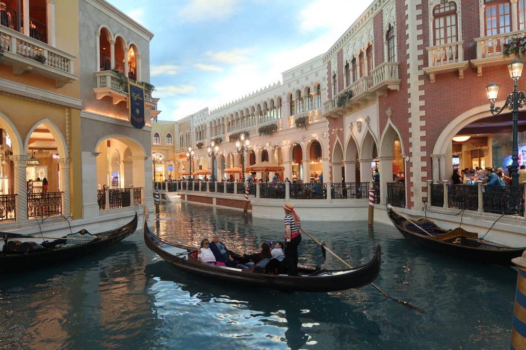 passeio gondolas no the venetian em las vegas