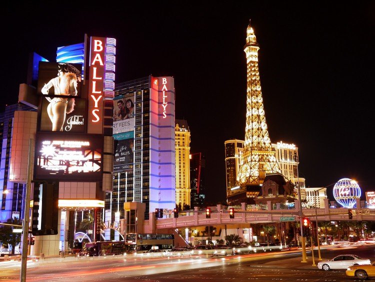 Hotéis na avenida Strip em Las Vegas