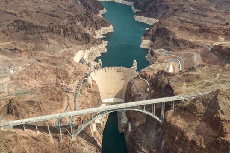 A incrível represa Hoover Dam em Las Vegas