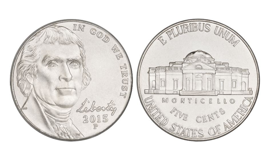 Moeda de 5 centavos - Five Cents - Nickel