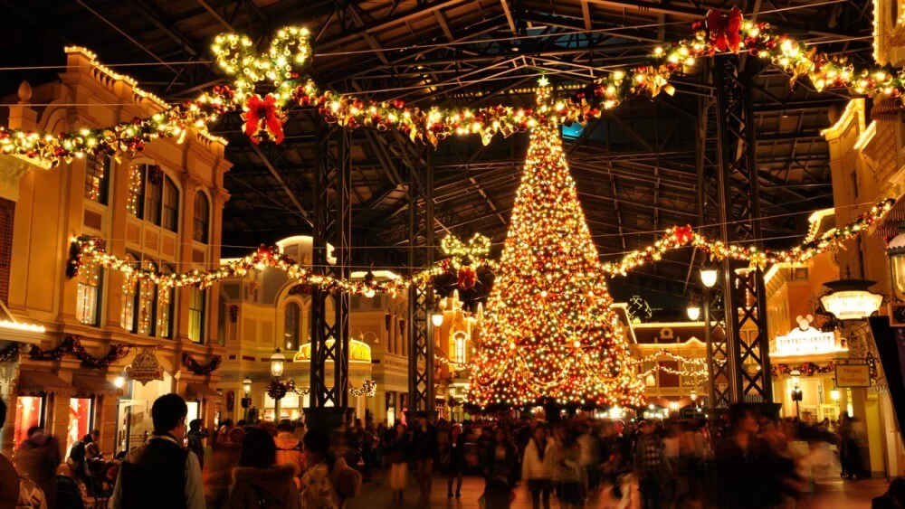 Natal na Disney Resort Tokyo no Japão
