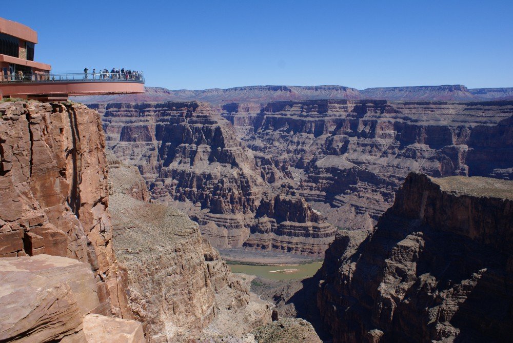 atração Skywalk no Eagle Point do Grand Canyon West Rim