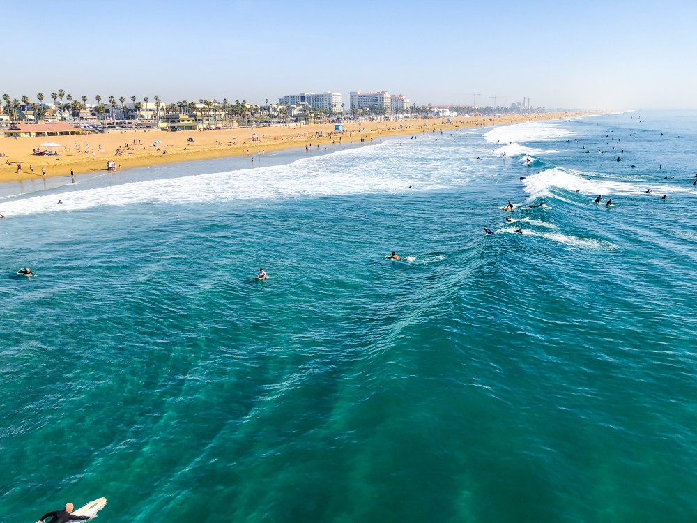 onde surfar na califórnia?