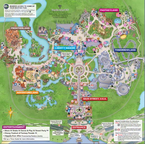 Mapa Magic Kingdom
