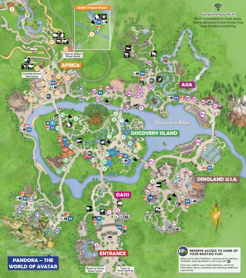 Mapa do Animal Kingdom