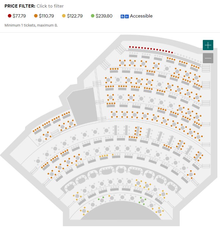 mapa de assentos david copperfield