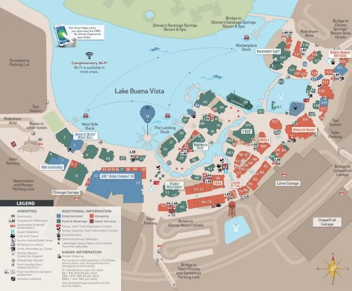 Mapa Disney Springs