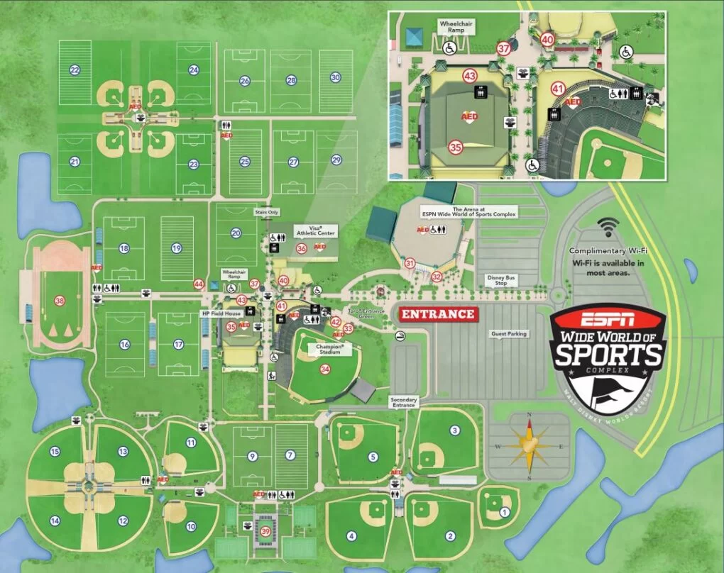 Mapa do ESPN World