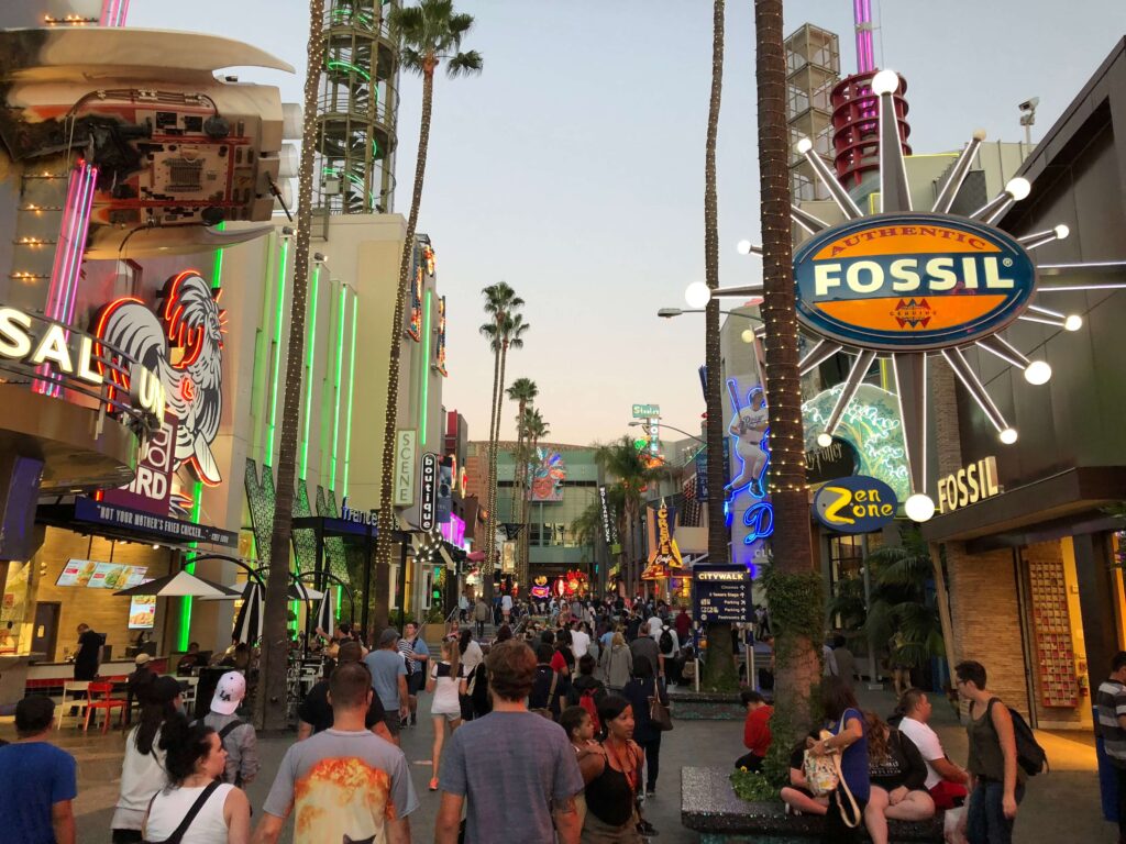 Citywalk Universal Hollywood reabre com horário reduzido