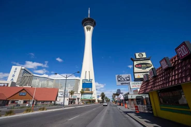 Com aumento de número de casos de coronavírus, diminui o número de turistas em Vegas