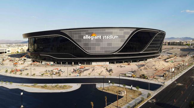 Allegiant Stadium, estádio de futebol americano em Las Vegas, está com 98% das obras completa 1