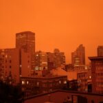 Céu de San Francisco fica laranja com fumaça dos incêndios florestais 2