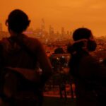 Céu de San Francisco fica laranja com fumaça dos incêndios florestais 4