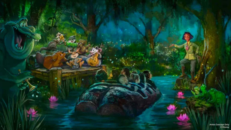Fechamento da Splash Mountain. Imagem conteitual da Disney sobre a atração, com personagens do filme.