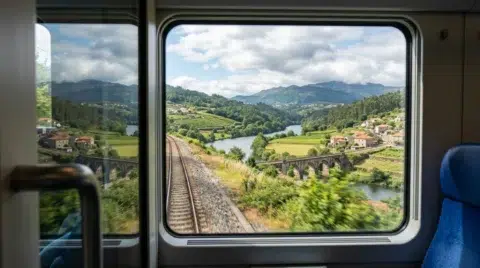 Viagem de trem pela Europa